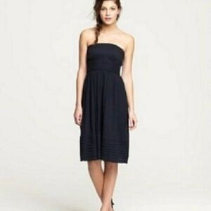 J. Crew Juliet Silk Chiffon Strapless Dress